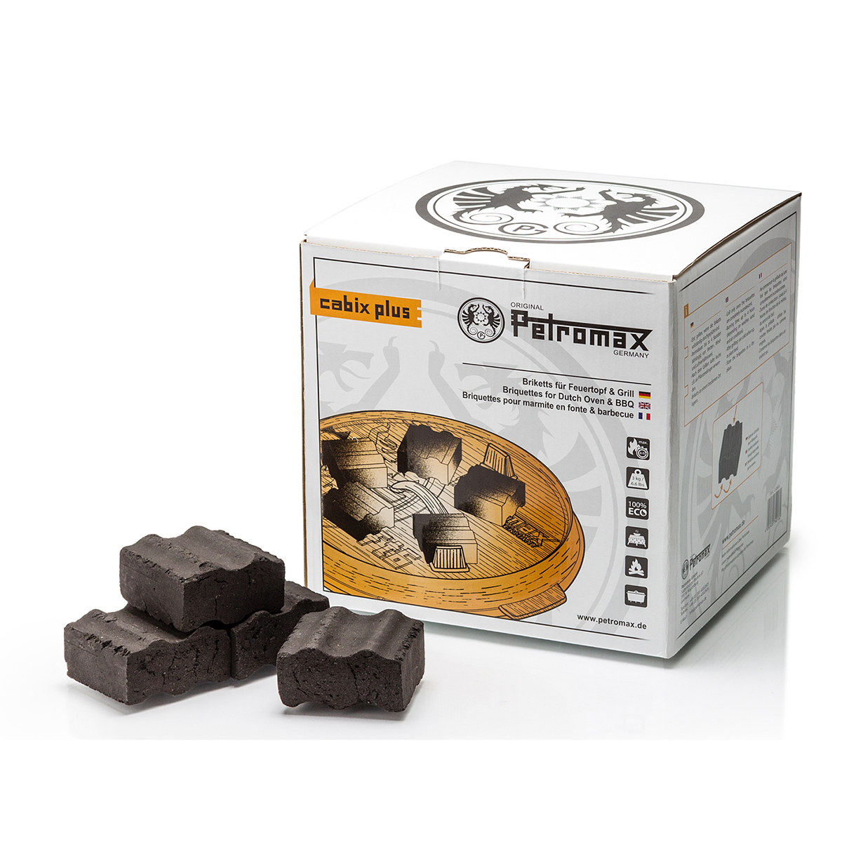 Брикеты угольные Petromax Cabix Plus Briquettes for Dutch Oven and BBQ ...