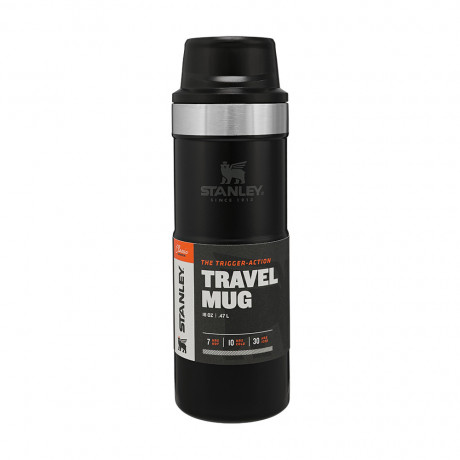 Термокружка Stanley Classic Trigger-Action Travel Mug 0.47 л Matte Black