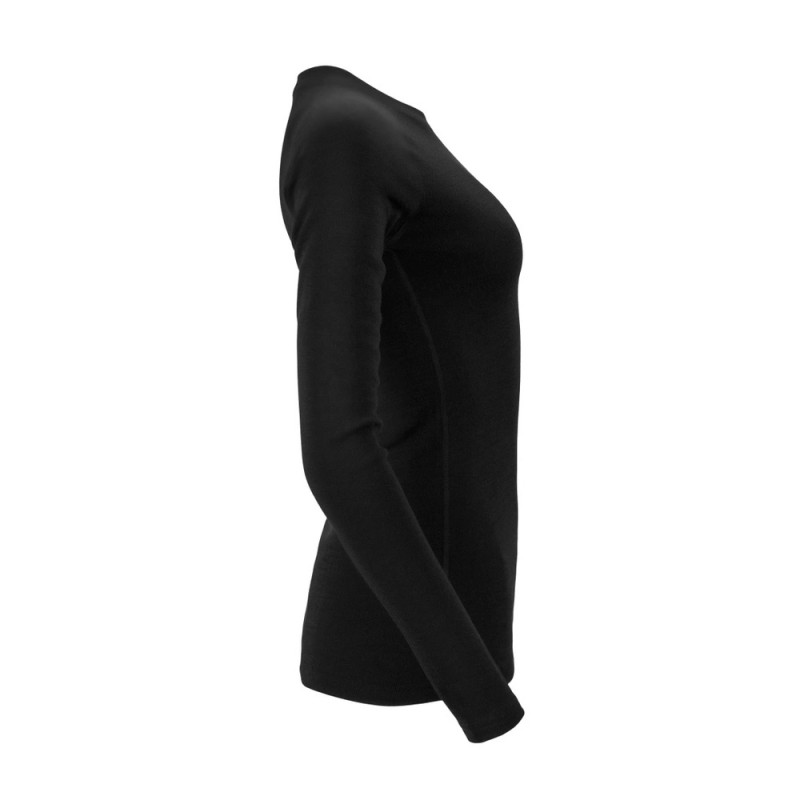 Термокофта жін. Aclima WarmWool Crewneck W's Jet Black XL
