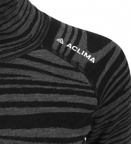 Термокофта жен. Aclima WarmWool 200 Roll Neck W's Black Motion S