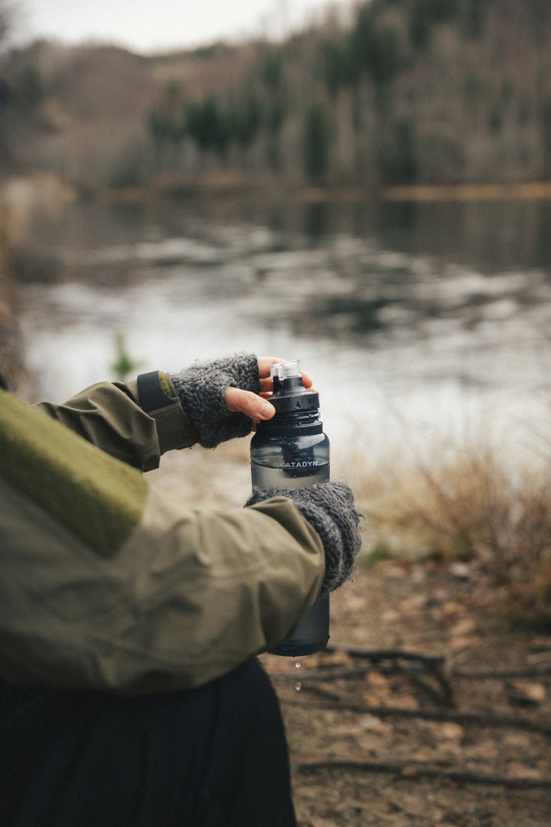 Бутылка-фильтр Katadyn BeFree AC Bottle 0.9 л Smoke