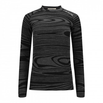 Термокофта жен. Aclima WarmWool 200 Crew Neck W's Black Motion M