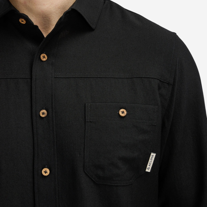 Сорочка чол. Aclima LeisureWool Woolshirt M's Jet Black L