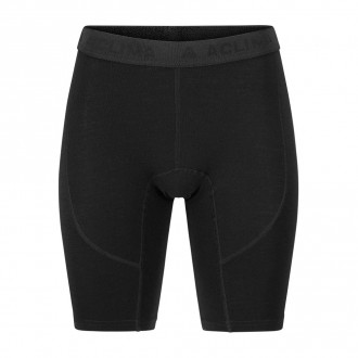 Термотруси жін. Aclima WarmWool Long Shorts W's Jet Black M