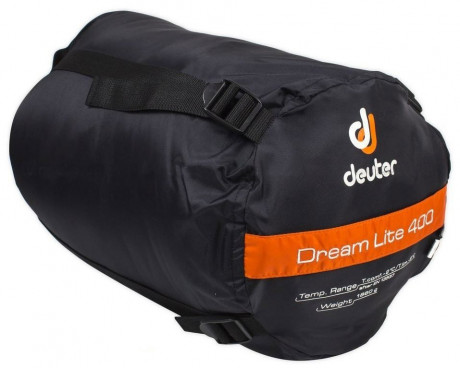 Спальный мешок Deuter Dream Lite 400 Sun Orange/Midnight −8 °C Левый