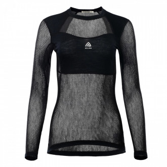 Термокофта жін. Aclima WoolNet Light Crewneck W's Jet Black S