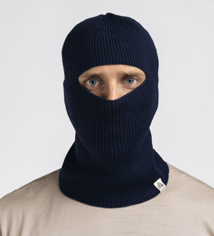 Балаклава-шапка Aclima Flat Knit Balaclava Hat Navy Blazer OneSize