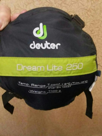 Спальный мешок Deuter Dream Lite 250 Kiwi/Midnight +4 °C Левый
