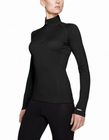 Термокофта жен. Icebreaker 200 Chakra Zip Women Black XS