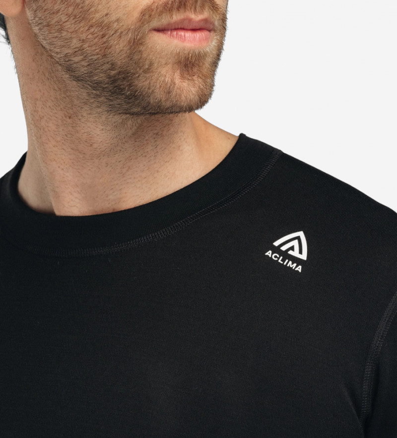 Термокофта чол. Aclima WarmWool Crewneck M's Jet Black XS