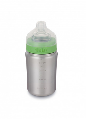 Бутылочка для кормления Kid Kanteen Baby Bottle Brushed Stainless 267 мл (3–9+ месяцев)