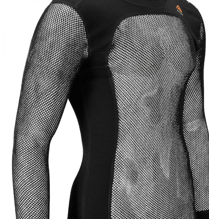 Термокофта чол. Aclima WoolNet Original Crewneck M's Jet Black S