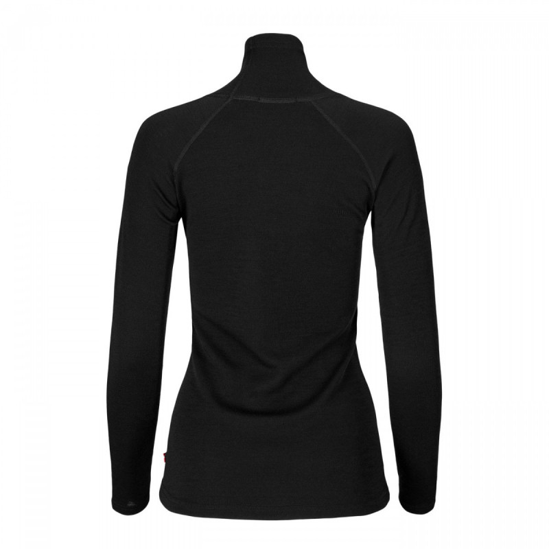 Термокофта жен. Aclima WarmWool 200 Roll Neck W's Jet Black XS