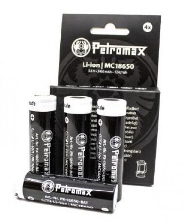 Набор аккумуляторов для лампы Petromax LM500 18650 Li-Ion 3450 mAh 4 шт
