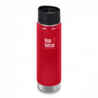 Термобутылка Klean Kanteen Wide Vacuum Insulated Cafe Cap Mineral Red 592 мл