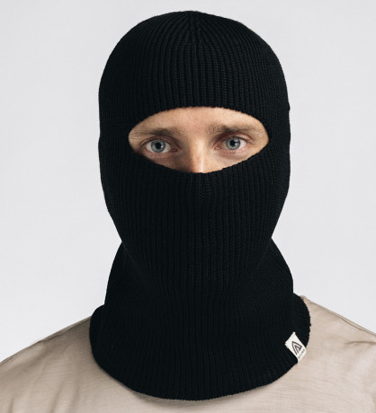 Балаклава-шапка Aclima Flat Knit Balaclava Hat Jet Black OneSize