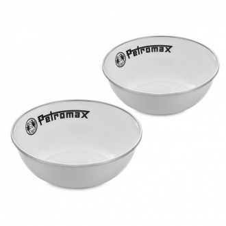 Набор мисок эмалированных Petromax Enamel Bowls 0,5 л Белый (2 шт)