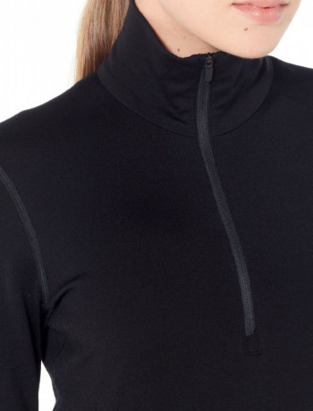 Термокофта жен. Icebreaker 260 Tech Long Sleeve Half Zip Women Black XS