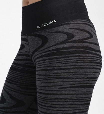 Термоштаны жен. Aclima WarmWool 200 Longs High Waist высокая посадка Black Motion XL