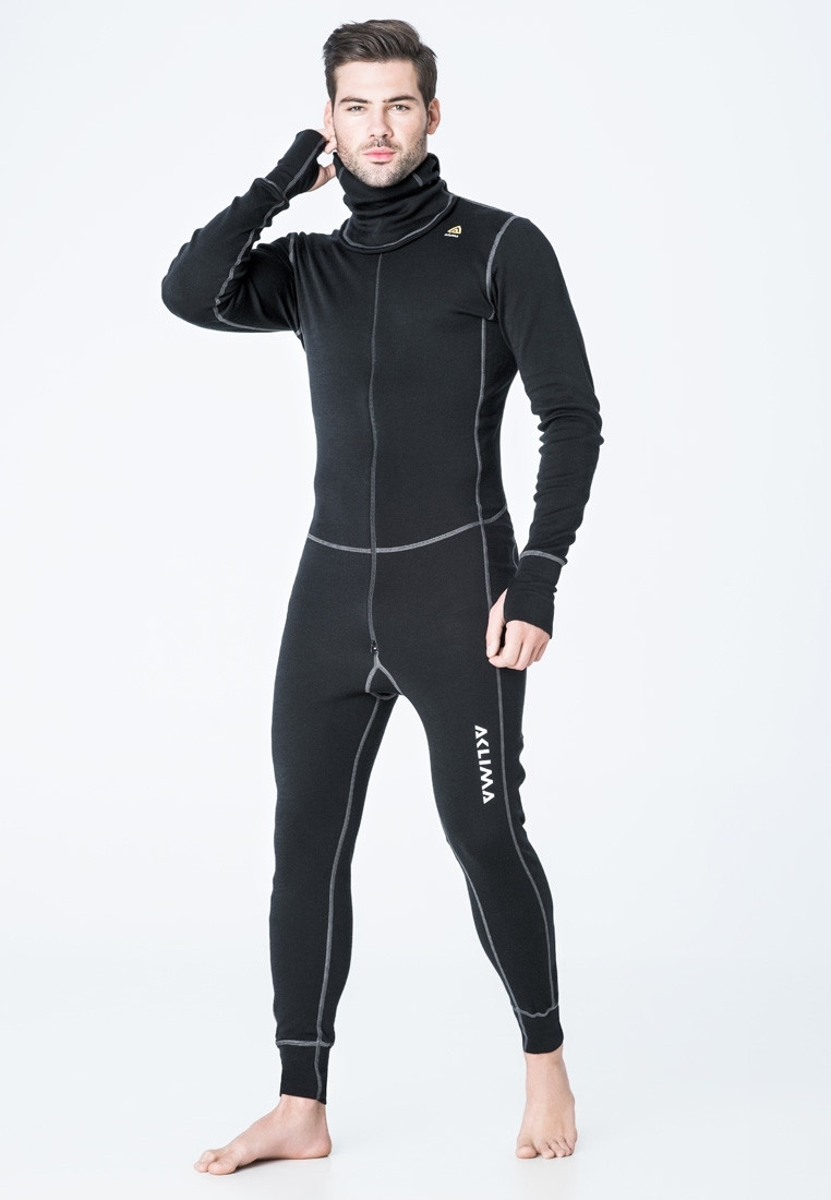 Комбинезон муж. Aclima WarmWool 200 Overall Man Black S