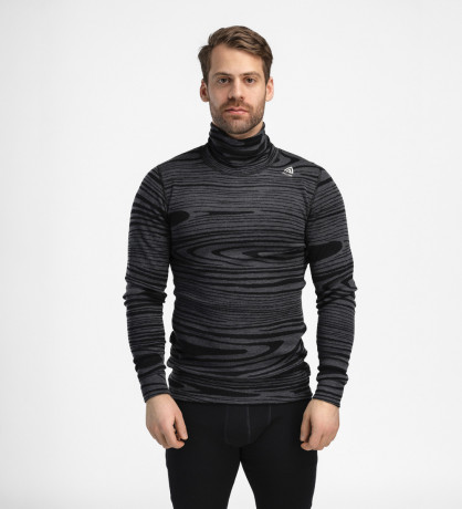 Термокофта муж. Aclima WarmWool 200 Roll Neck M's Black Motion XL