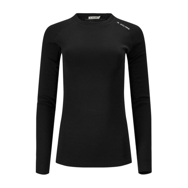 Термокофта жін. Aclima WarmWool Crewneck W's Jet Black XL