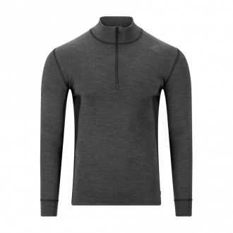 Термокофта-поло чол. Aclima WarmWool Mockneck M's Marengo/Jet Black S
