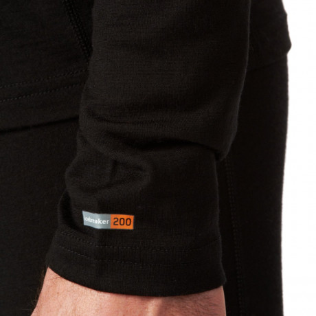 Термокофта муж. Icebreaker 200 BF Mondo Zip Men Black S